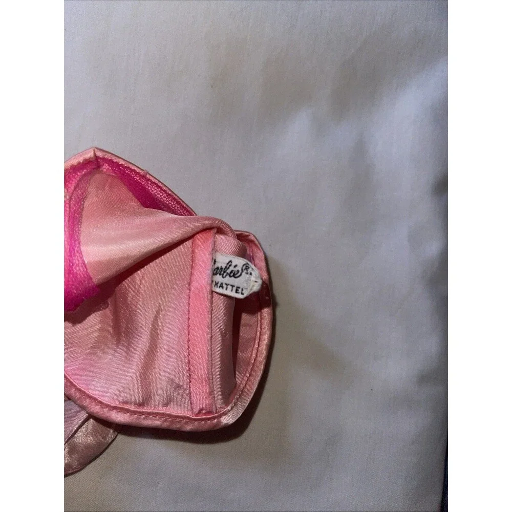 VTG Barbie 1971 Growing Pretty Hair Pink Satin Dress #1144